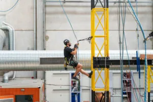 installazione ponteggi sospesi a fune